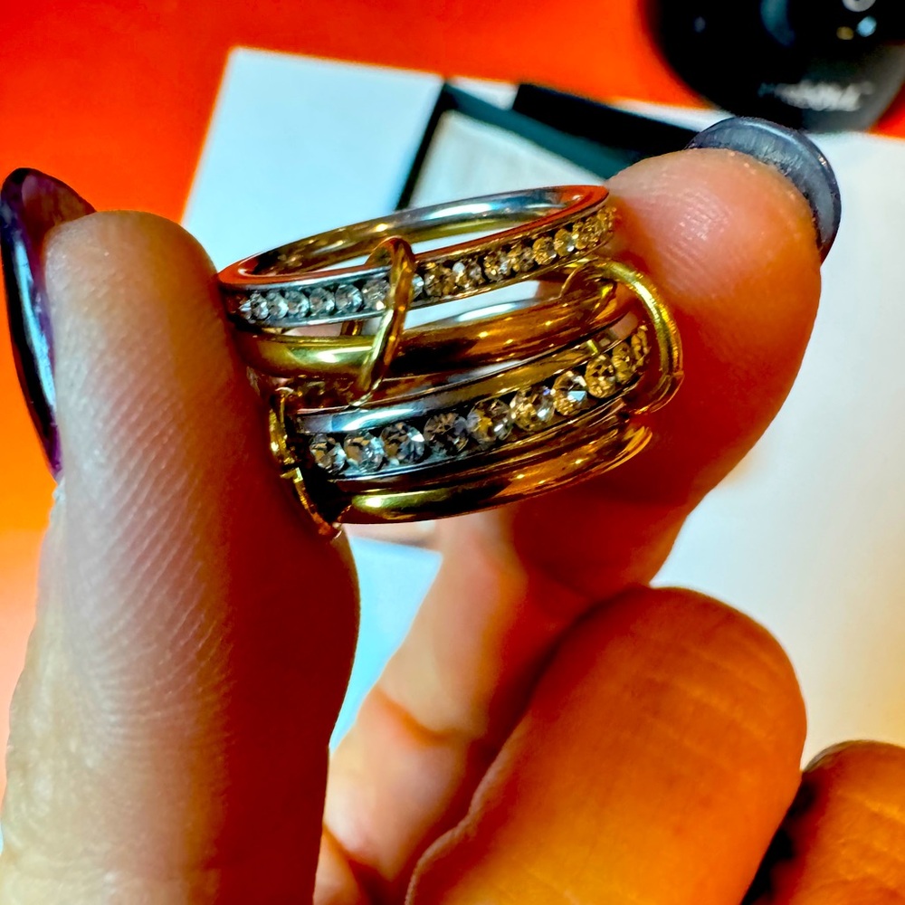 Gold And Silver Ring Stack - image 4